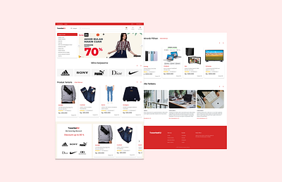 E-commerce Website Design design e commerce mockup ui ui ux website design