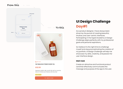 Product Card Design Challenge Hype4Academy card category design design challenge ecommerce express shipping hype4academy product card skin care ui ui card user interface ux ux card