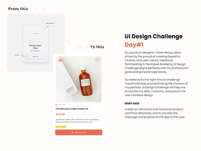 Product Card Design Challenge Hype4Academy card category design design challenge ecommerce express shipping hype4academy product card skin care ui ui card user interface ux ux card