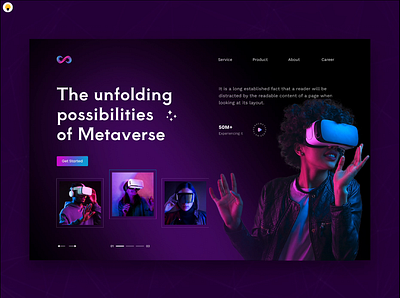 Metaverse web landing page cashewdesigns innovationunleashed metaversemagic uidesign uxdesign vrversegateway