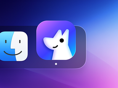 HapiGO - New Logo Version 1 app app icon blue dark gradient gradual graphic design icon logo mac rounded ui