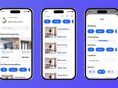 Real Estate App UI Design app e commerceapp mobileapp propertiesapp ui ux