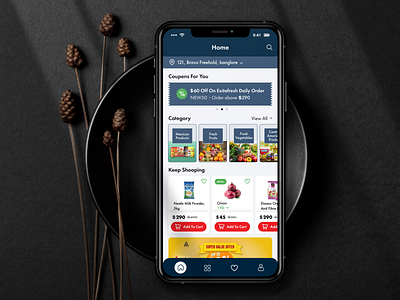 Exito Freshmarket : Grocery App app interface e commerce app grocery app mobile app design online ordering super market ui ui design uiux