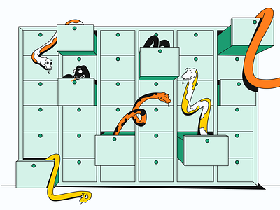 cupboard cupboard design flat illustration illustration python pythons vector vector illustration