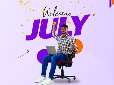 Happy New Month July banner ad for new month happy new month banner happy new month flyer july banner design july flyer new month banner design welcome july