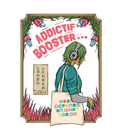 Addictive Booster Graphic Tee tonymidi