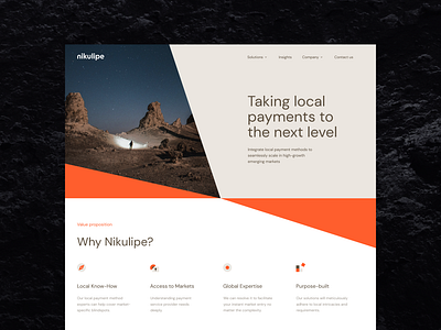 Nikulipe Website branding design fintech graphic design home page landing lithuania outer outer studio site typography ui uidesign user interface ux uxdesign vilnius web design website