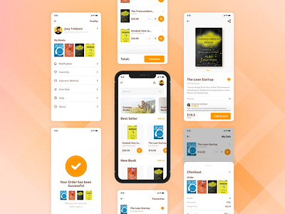 E-commerce book shop app UI design branding design graphic design illustration logo mobile application ui user interface ux website design