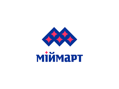 MIYMART 5 stars brand identity branding design emblem graphic design icon identity lettering lettermark logo logotype m letter mark monogram retail shopping mall star symbol typography