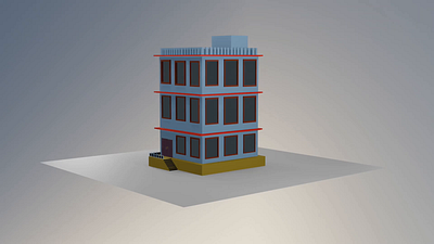 3D HOTEL IN BLENDER WITH GLASS 3d blender glass graphic design hotel motion graphics oyo