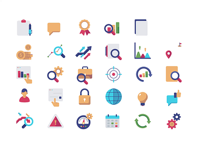 🌟 Elevate Your Visuals with Business Animated Icons! 🚀 analysis blub briefcase business idea checklist configuration. creativity document approval dollar coin downfall focus globe growth idea lock reload schedule speedometer statistics target