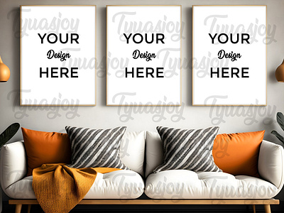 frame mockup set of 3, vertical poster frame mockup frame frame mockup