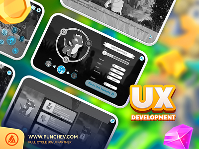 Powerz - UX educationforall game user experience game user interface gameicondesign gameui gameux punchevgroup