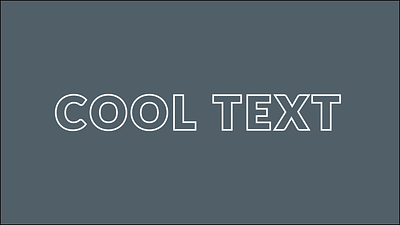 Cool Text Animation animation motion graphics