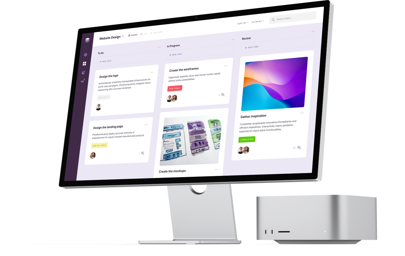 Task Management App ui web design