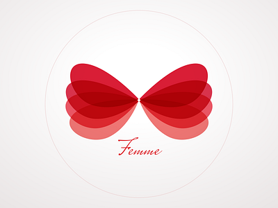 Daily UI #005 - App Icon app icon beauty brand dailyui femme figma logo logo design red ui women