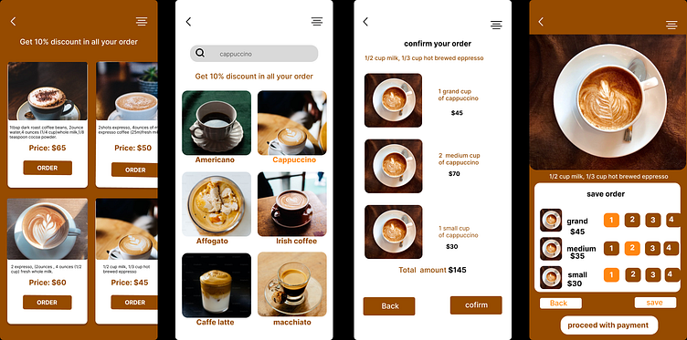 coffee app by Gift Chisom on Dribbble