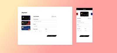 Payment page ui