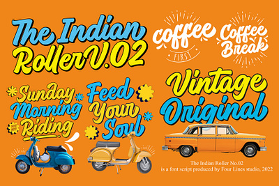 Indian Roller - Retro/ Vintage Style Font fancyfont typographydesign