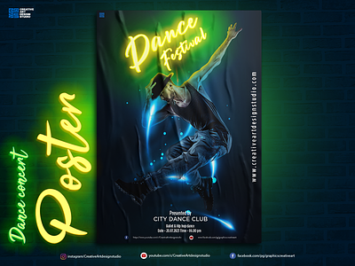 Dance concert poster advertising dance poster graphic design poster poster design printing design
