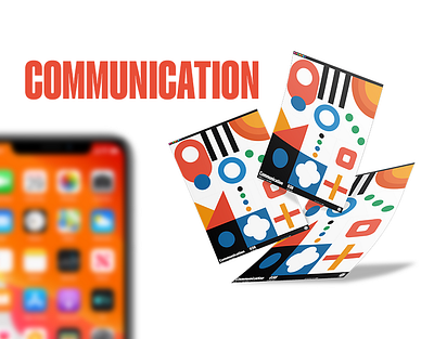 2022 Poster Series: Communication 2022 communication graphic design phone poster vector