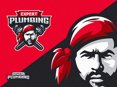 Pirates Plumbing Logo branding graphic design logo plumber plumbing water