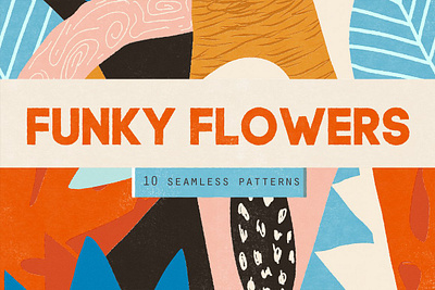 Funky flowers app branding design graphic design illustration logo typography ui ux vector