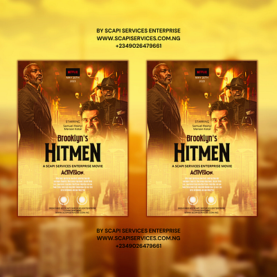 Brooklyn hitmen movie poster design. banner branding design film graphic design illustration logo movie movie poster movie design poster typography ui vector