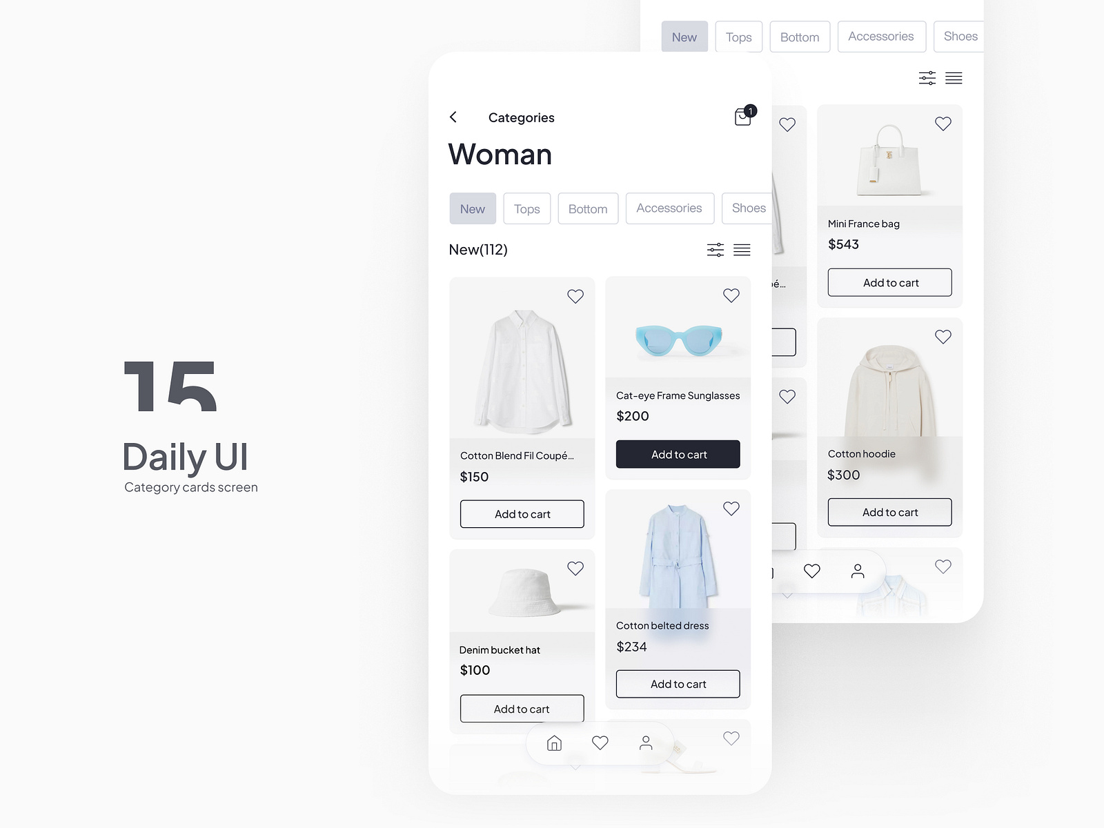 Daily UI #15 - Category cards screen by Veronica K on Dribbble