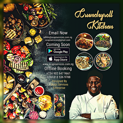 Kitchen banner design. 3d animation banner branding flyer graphic design logo motion graphics ui