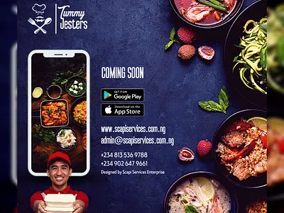 Tummy jester flyer design. 3d branding design flyer graphic design illustration logo motion graphics poster typography ui ux vector