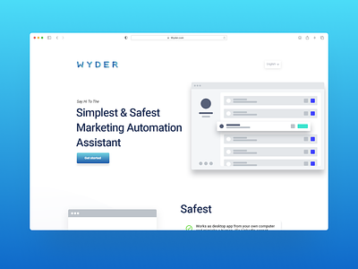 Wyder - Marketing Automation Assistant figma marketing ui ux web website xd