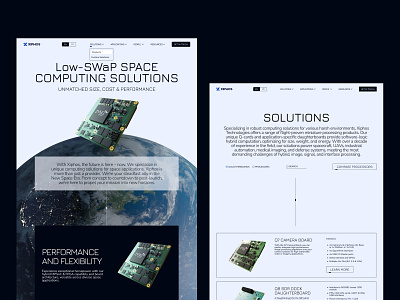 Xiphos Web Pages animation branding design design studio graphic design interaction space exploration ui user experience user interface ux web design website