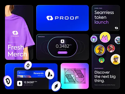 Proof Brand Direction ad banner brand branding crypto logo marketing purple wallet