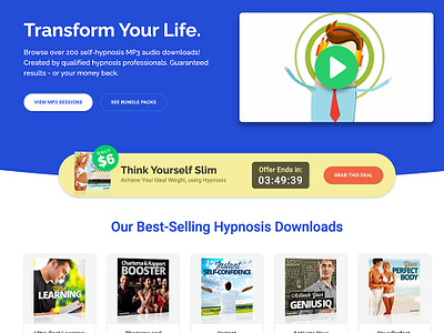 Hypnosis Live Website Redesign design ui ux website