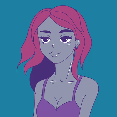 Animation girl 25 fps 2d animation 2danimation adobeaftereffects animation color frame by frame animation girl girl animation graphic design motion graphics pink color