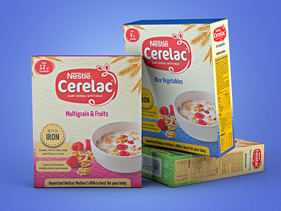 Nestlé Cerelac | Box Redesign adobe animation branding design graphic design graphicdesign illustrator motion nestle package design packaging photoshop redesign