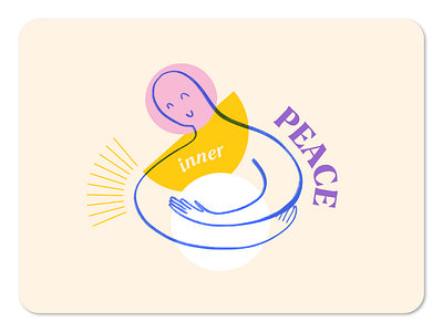 Inner peace | illustration design graphic design graphical illustration poster vector wall art