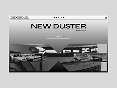 Duster - Concept website art auto branding brutal concept design designer duster minimal minimalism ui ux web webdesign website