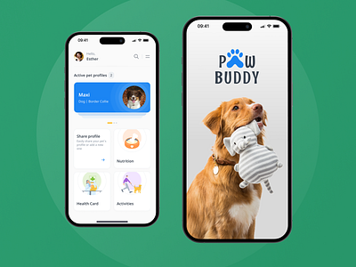 Paw Buddy: Simplify pet care cat dog mobile pet pet app pet care ui webmarc