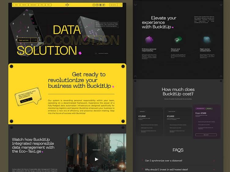 Data Locomotion Solution - Web Design by Danik Swan on Dribbble