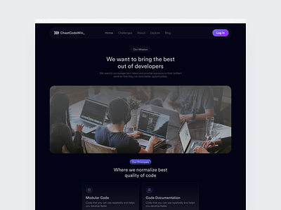 About Page about page dark mode ui website design