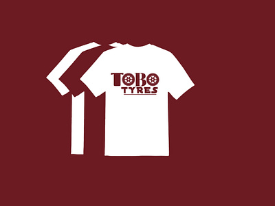 T-shirt for Tobo Tyres branding design logo logo design