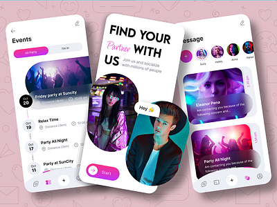 HeartBeat dating app: Where every connection has a rhythm. animation app design chatting dating dating app dating website datingapp fluttertop match finder matching messenger messenger app mobile app online dating relationship social app swipe tinder uiux
