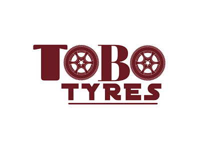 Logo for Tobo Tyres white background branding logo design logodesign