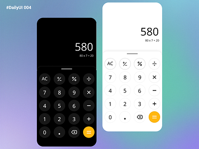 Daily UI 004 - Calculator app design calculator calculator screen dailyui dailyuichallenge design figma logo mobile mobile design product design ui ui design uiux user experience