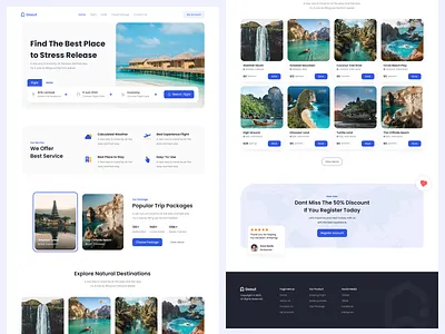 Goout - Travel Landing Page adventureawaits