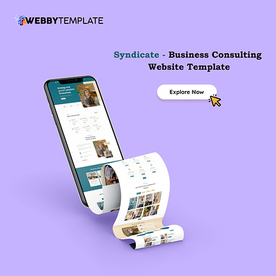 Syndicate: Website for a business consulting company business advisory business consulting business website dribble mockup html template mockup mockup design ui design