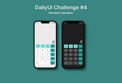 DailyUI #4 - Standard Calculator ui ui design