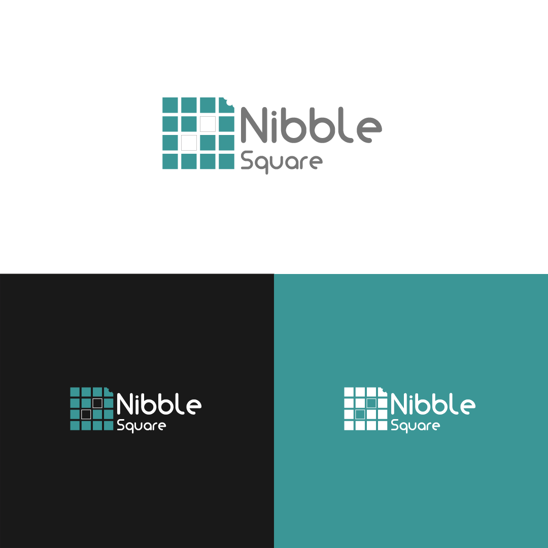 Nibble Square branding it logo logo logo ideas minimal logo nibble square unique logo
